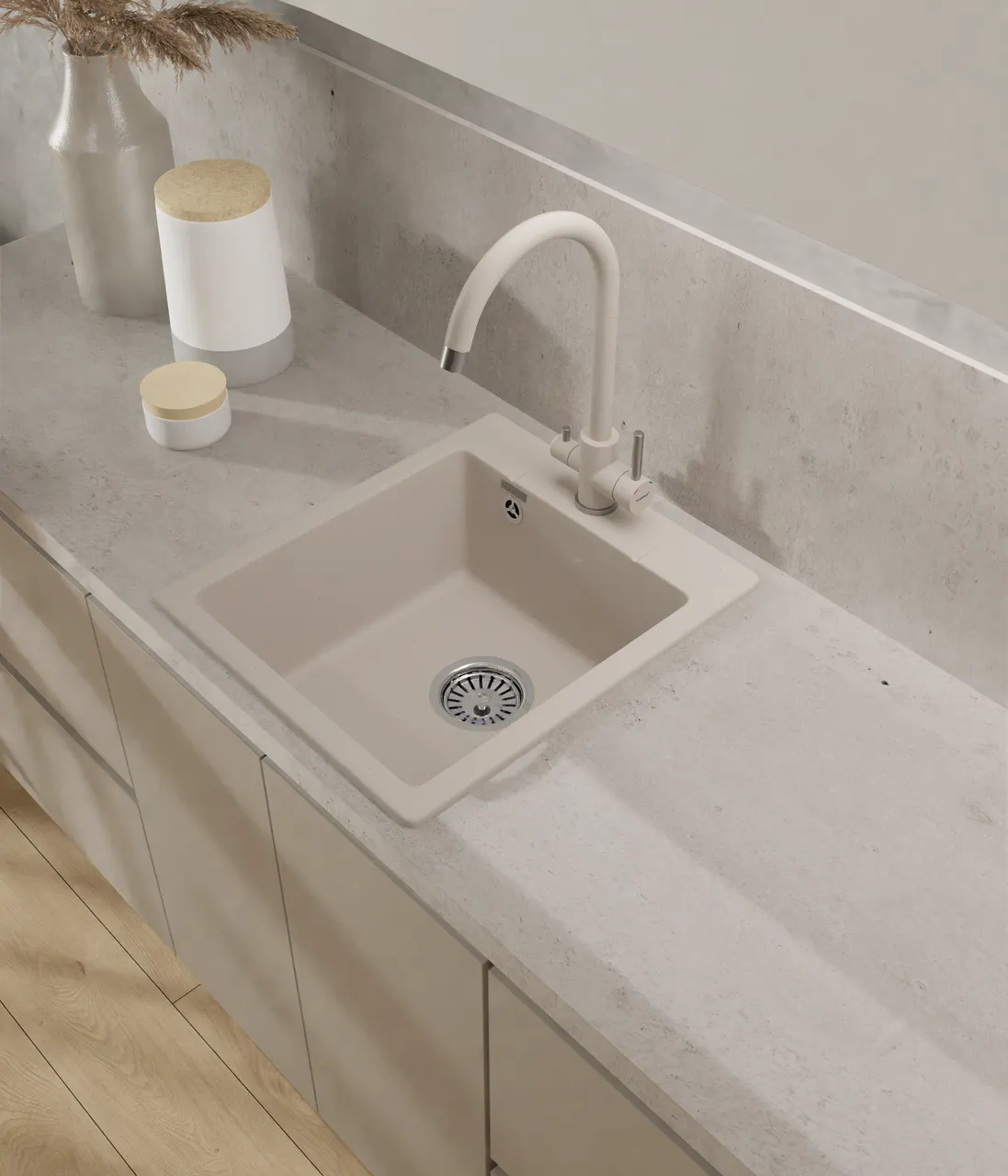 Товар: GRANFEST Мойка URBAN 242 1-чаша 420*490мм белый арт.GF-UR- 242 белый - фото 2 GRANFEST Мойка URBAN 242 1-чаша 420*490мм белый арт.GF-UR- 242 белый — фото 2, Кухонные мойки