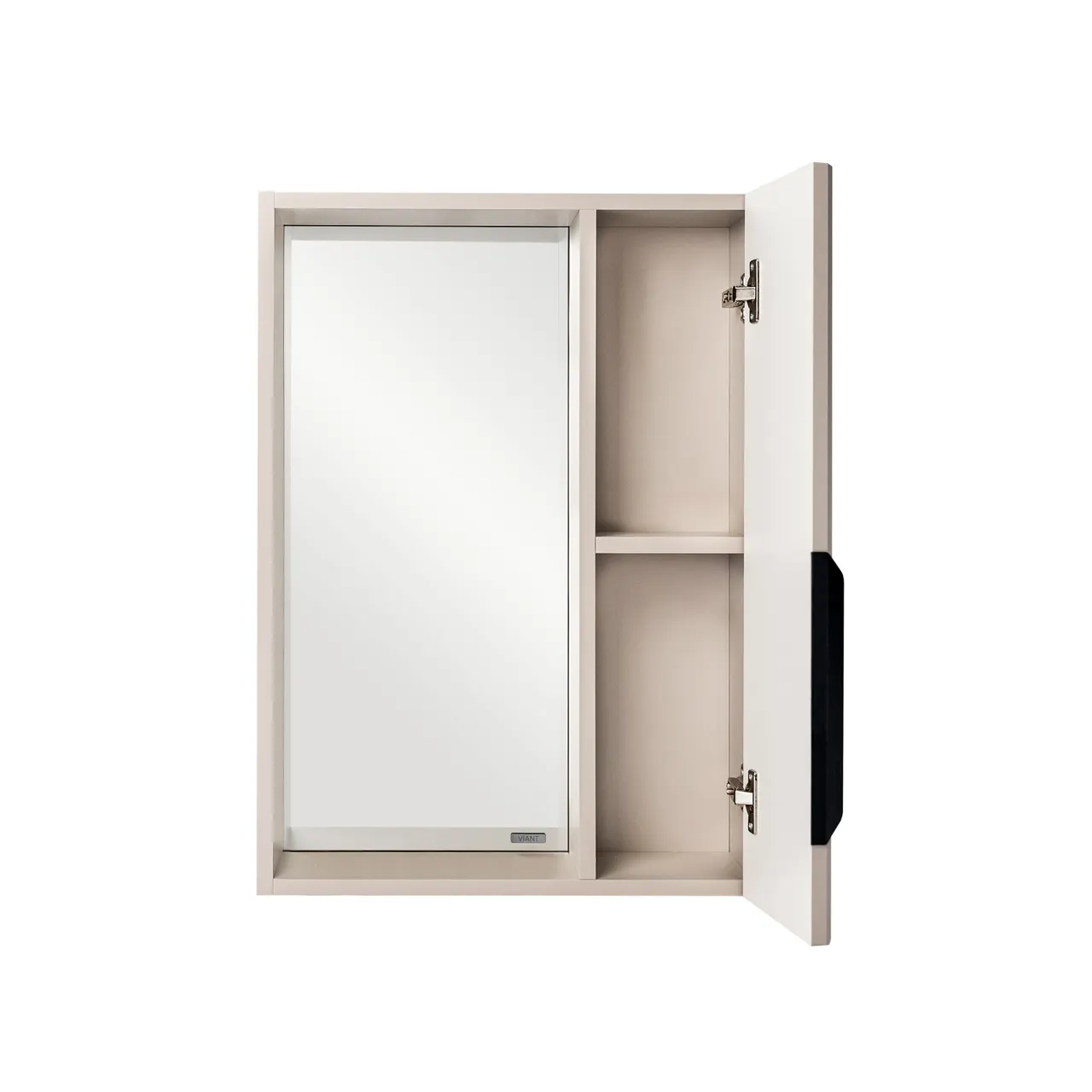 Зеркало со шкафом VIANT СИЦИЛИЯ 60 капучино (VSIC60CAP-ZSH) — фото 1, Зеркальные шкафы в ванную