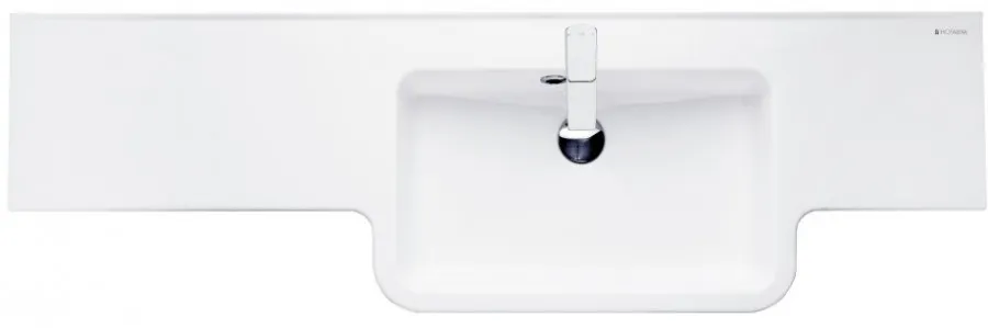 Товар: Раковина HOTEL B 140, правая, белая 1A709731PI01P - фото 1 Раковина HOTEL B 140, правая, белая 1A709731PI01P — фото 1, Раковины