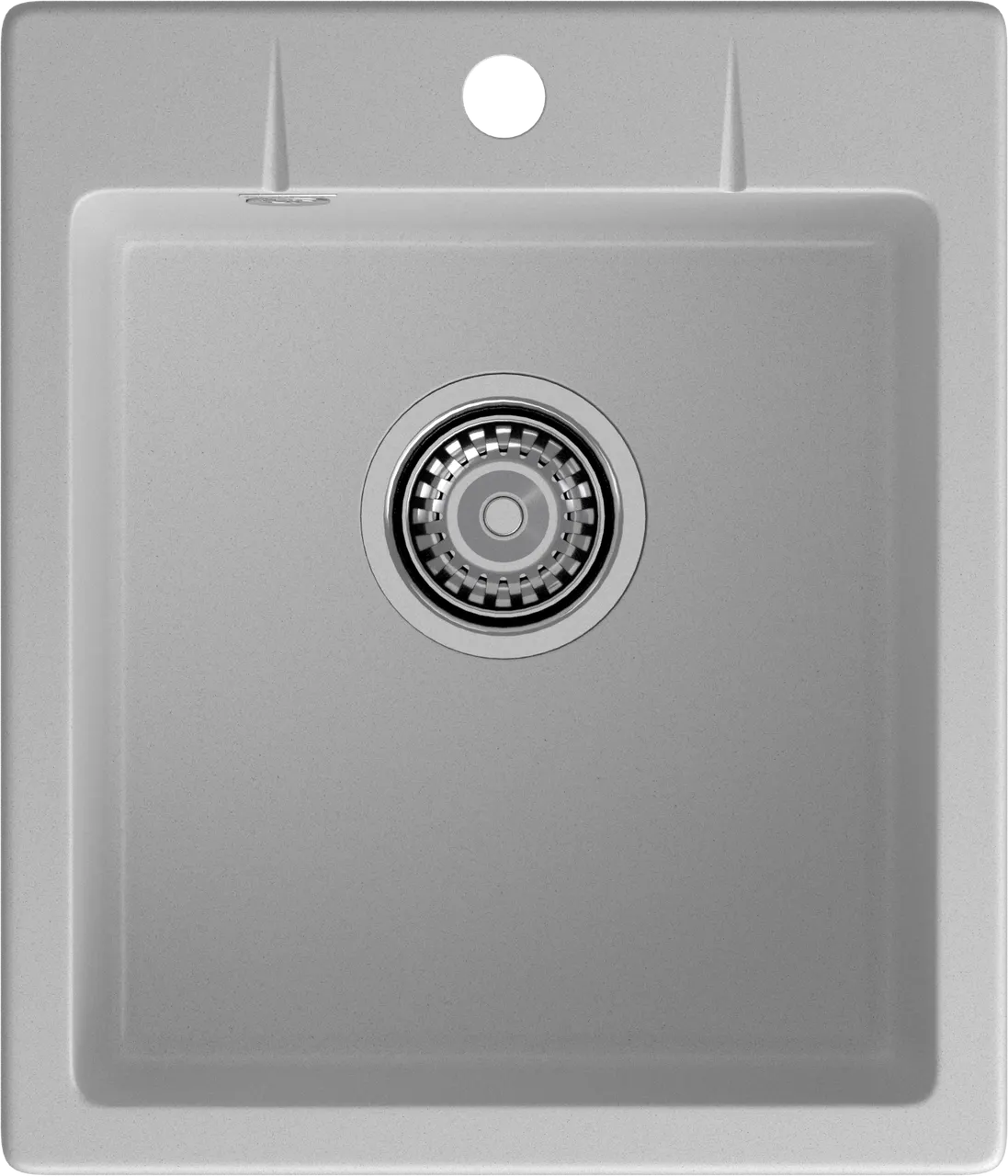 GRANFEST Мойка URBAN 242 1-чаша 420*490мм серый арт.GF-UR- 242 серый — фото 2, Кухонные мойки