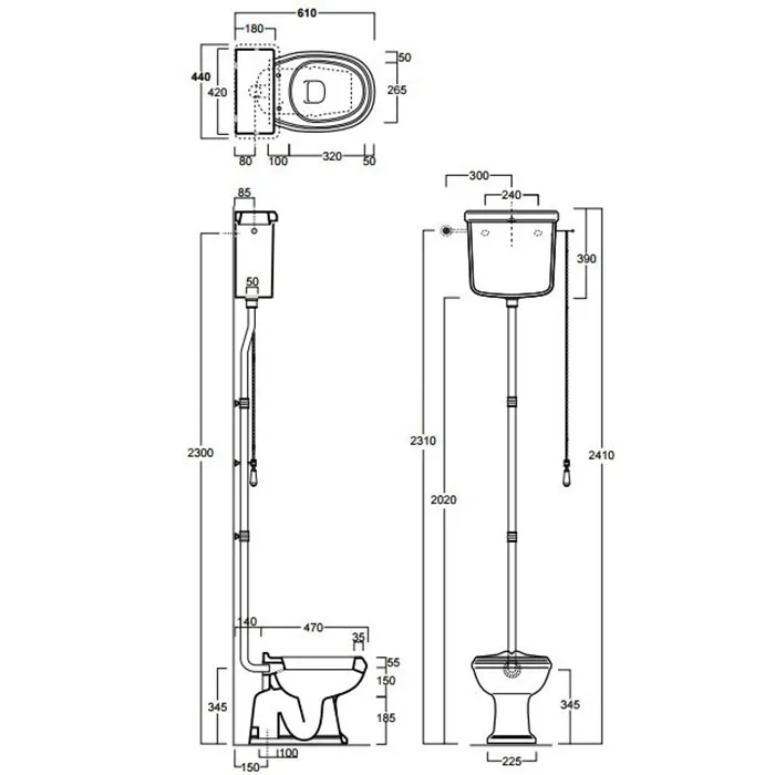 Унитаз SIMAS ARCADE напольный приставной или к бачку с горизонтальным сливом цвет белый AR811 — фото 9, Напольные унитазы