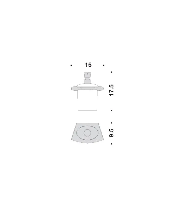 Дозатор COLOMBO DESIGN LAND B9318 настенный цвет хром — фото 2, Дозаторы