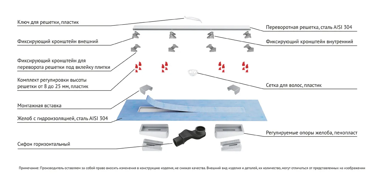 Товар: Желоб BERGES водосток напольный С1 Norma 700 нержавеющая сталь, матовый черный, S-сифон D50 боковой 095138 - фото 2 Желоб BERGES водосток напольный С1 Norma 700 нержавеющая сталь, матовый черный, S-сифон D50 боковой 095138 — фото 2, Душевые лотки