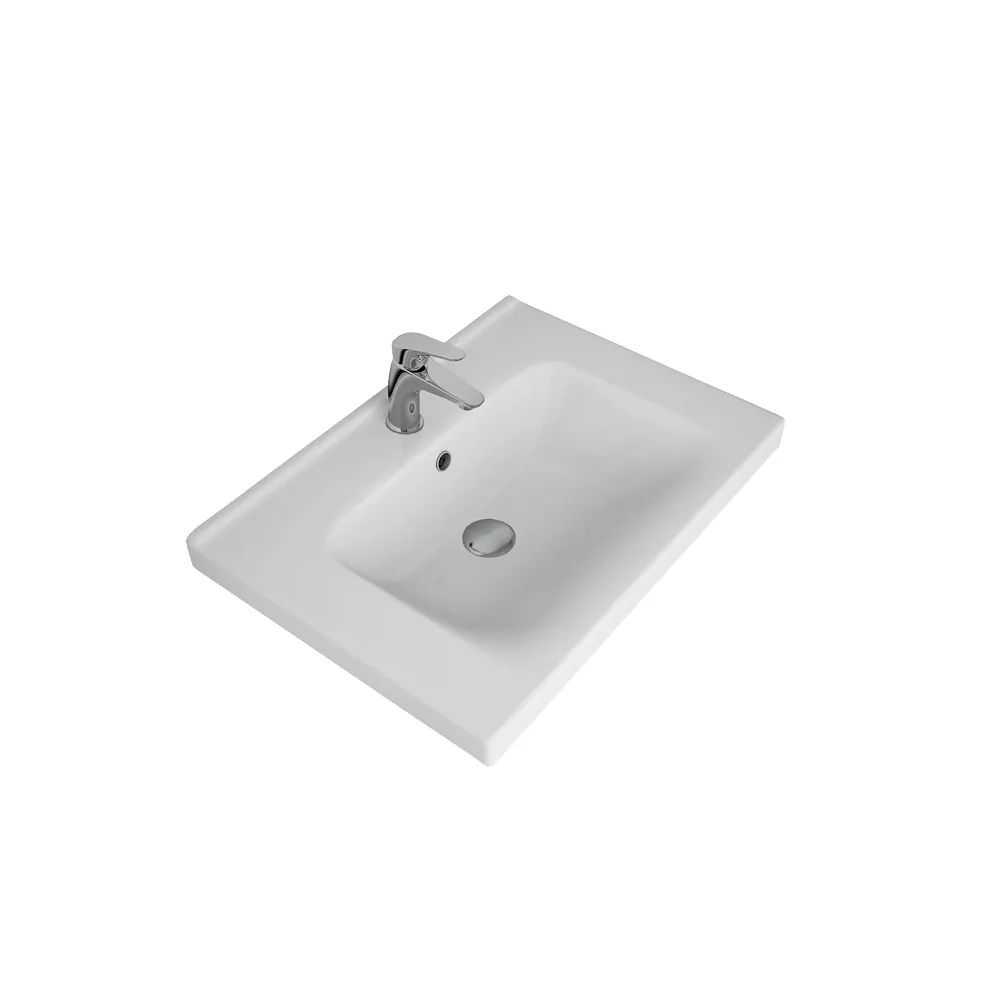 ГАРМОНИЯ, 65 см, мебельный умывальник, керамический, Dreja 640214 — фото 3, Раковины