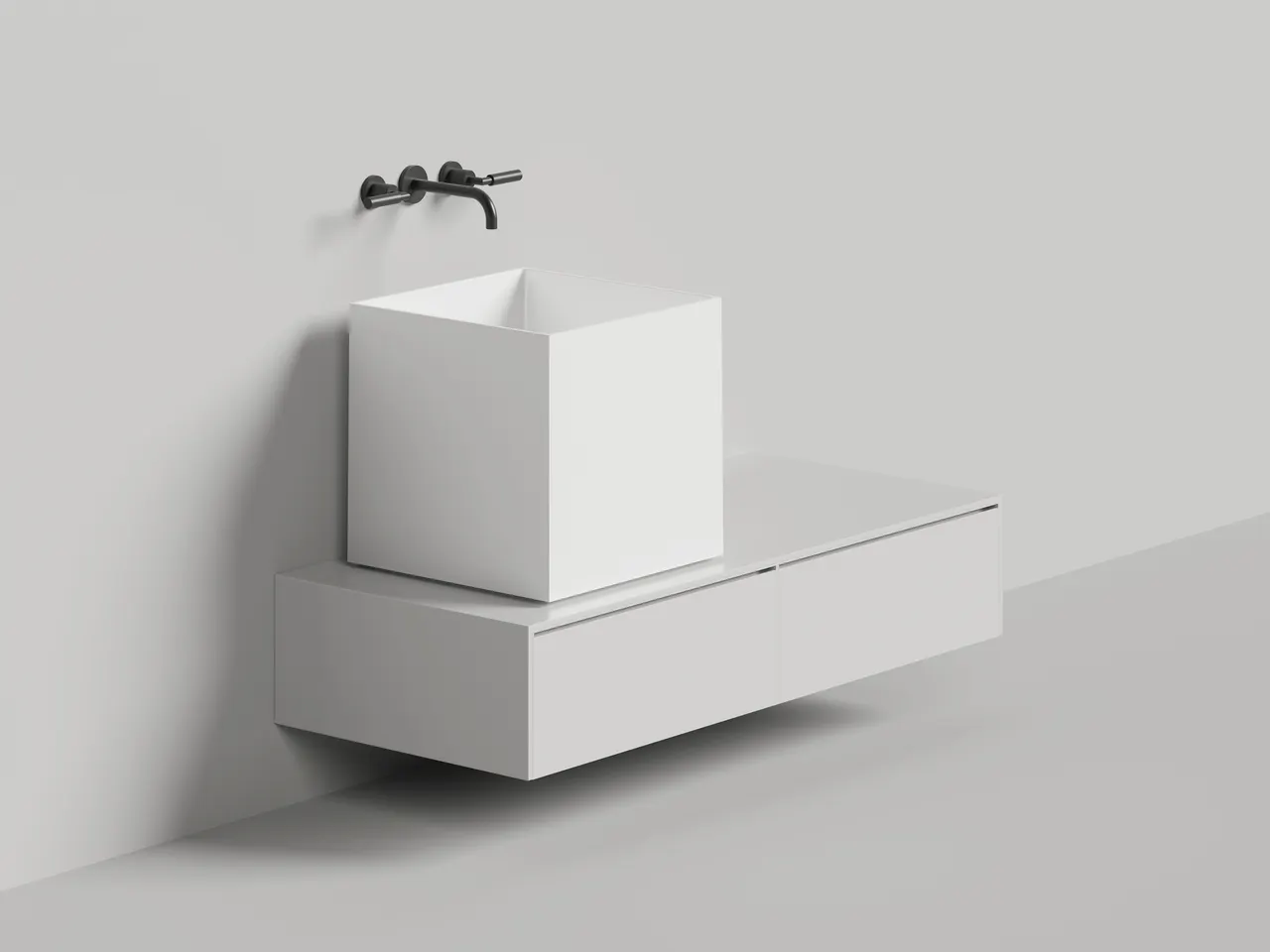 Раковина накладная ARMONIA SQUARE 03 покраска по RAL полностью 130523MF — фото 4, Раковины