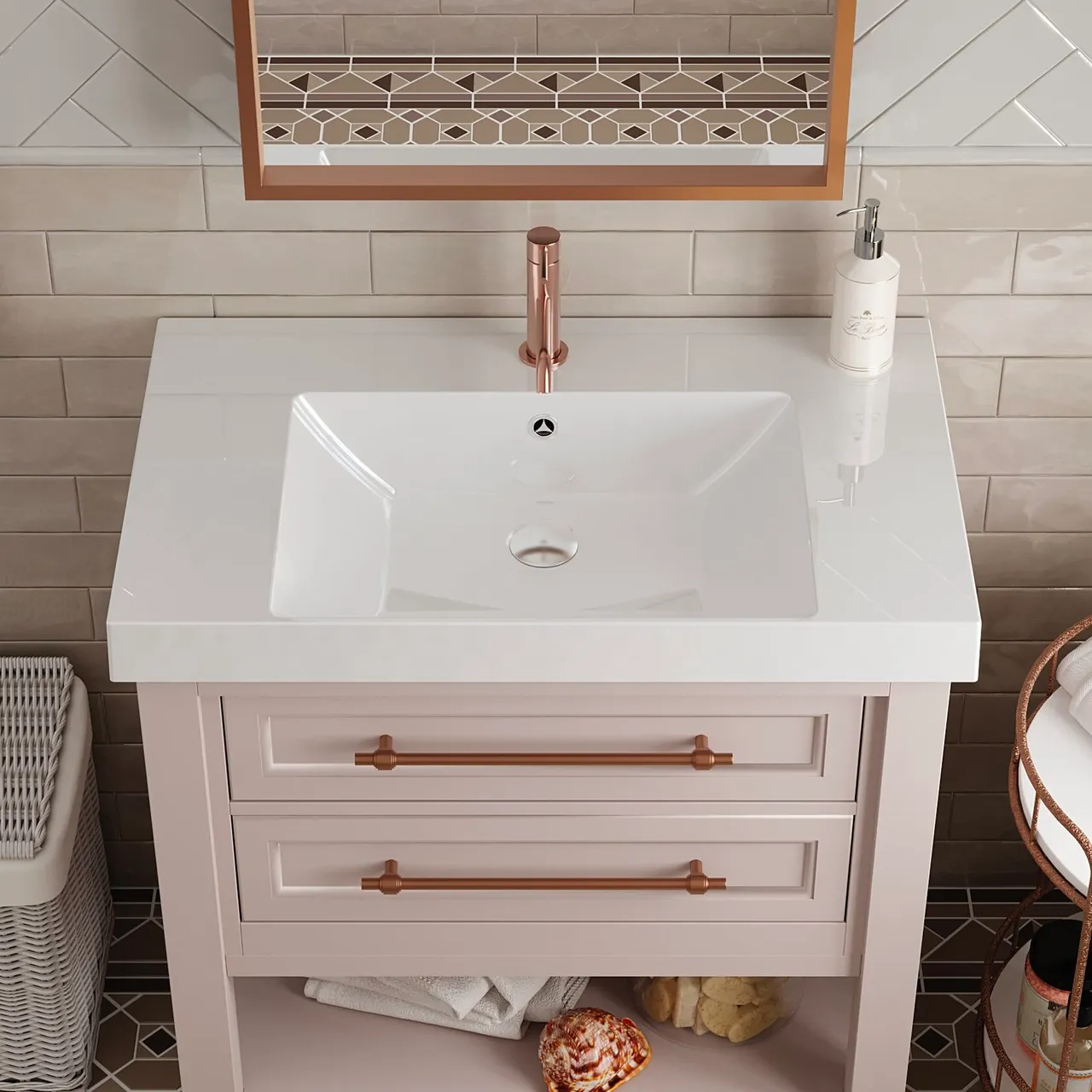 Раковина Paola Amaretto 800, белый — фото 5, Раковины