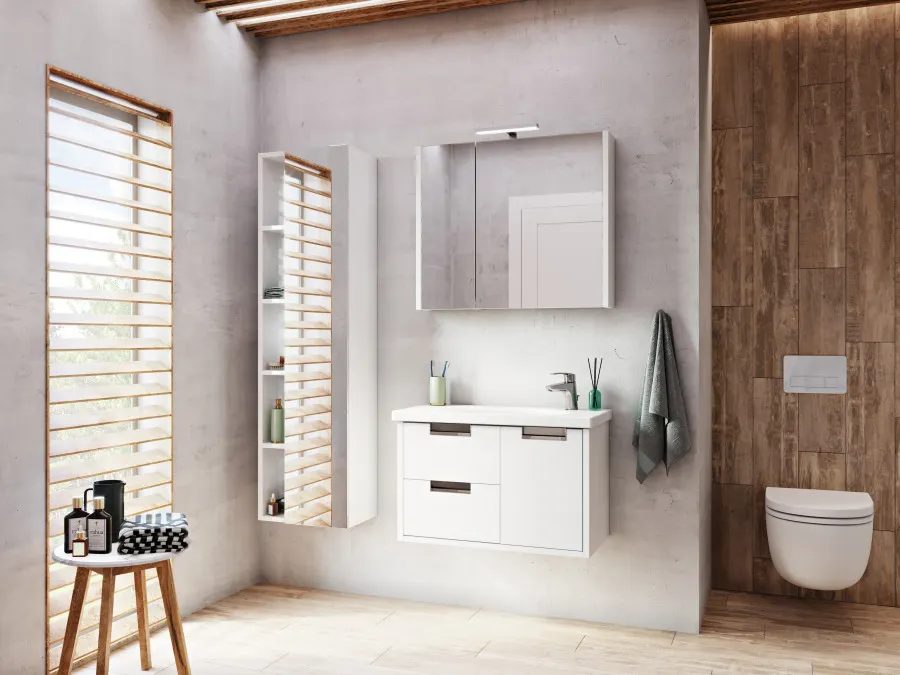 ETNA Тумба под раковину ETNA 80, белый глянец, ROCA 7857301806 — фото 7, Тумбы под раковину