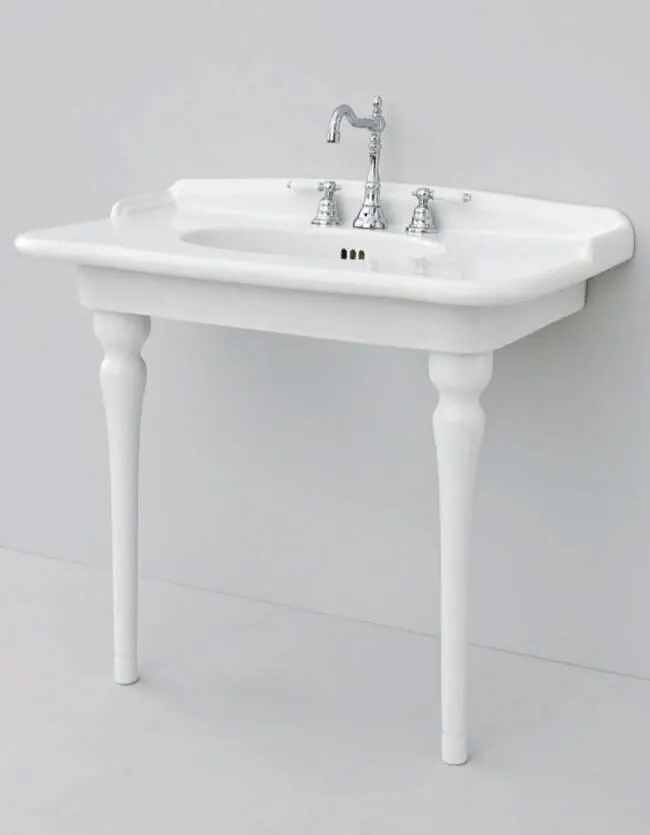 Товар: Раковина Artceram Hermitage под консоль с одним отверстием цвет белый HEL005 01 00 - фото 2 Раковина Artceram Hermitage под консоль с одним отверстием цвет белый HEL005 01 00 — фото 2, Раковины накладные