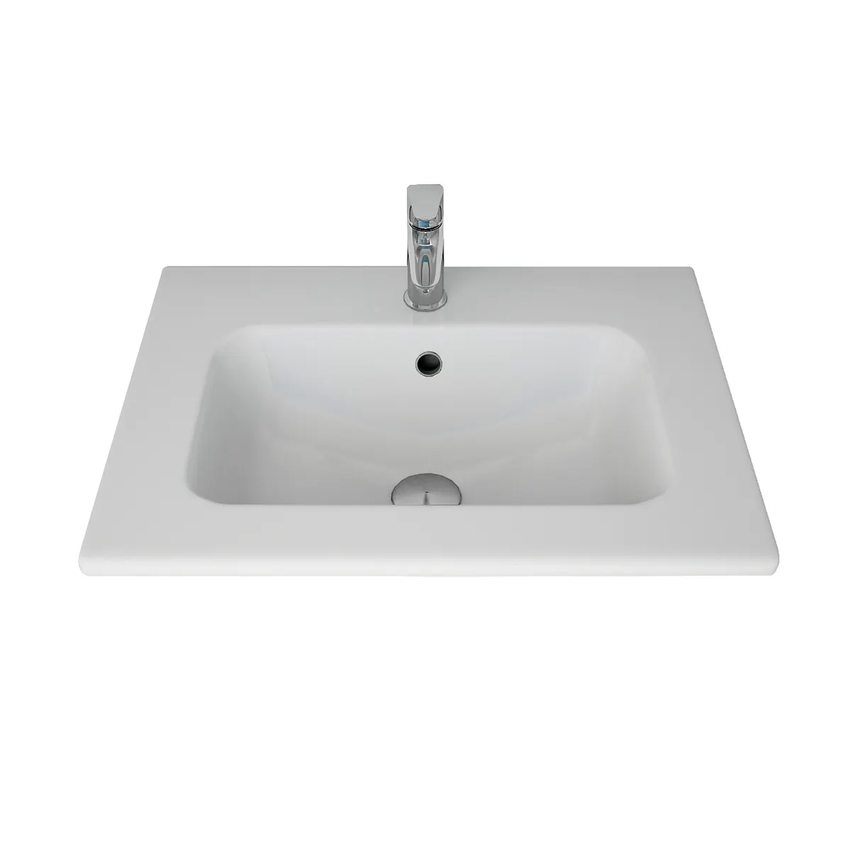 Товар: Раковина керамическая "Эйфория-60" 640344 - фото 1 Раковина керамическая "Эйфория-60" 640344 — фото 1, Раковины