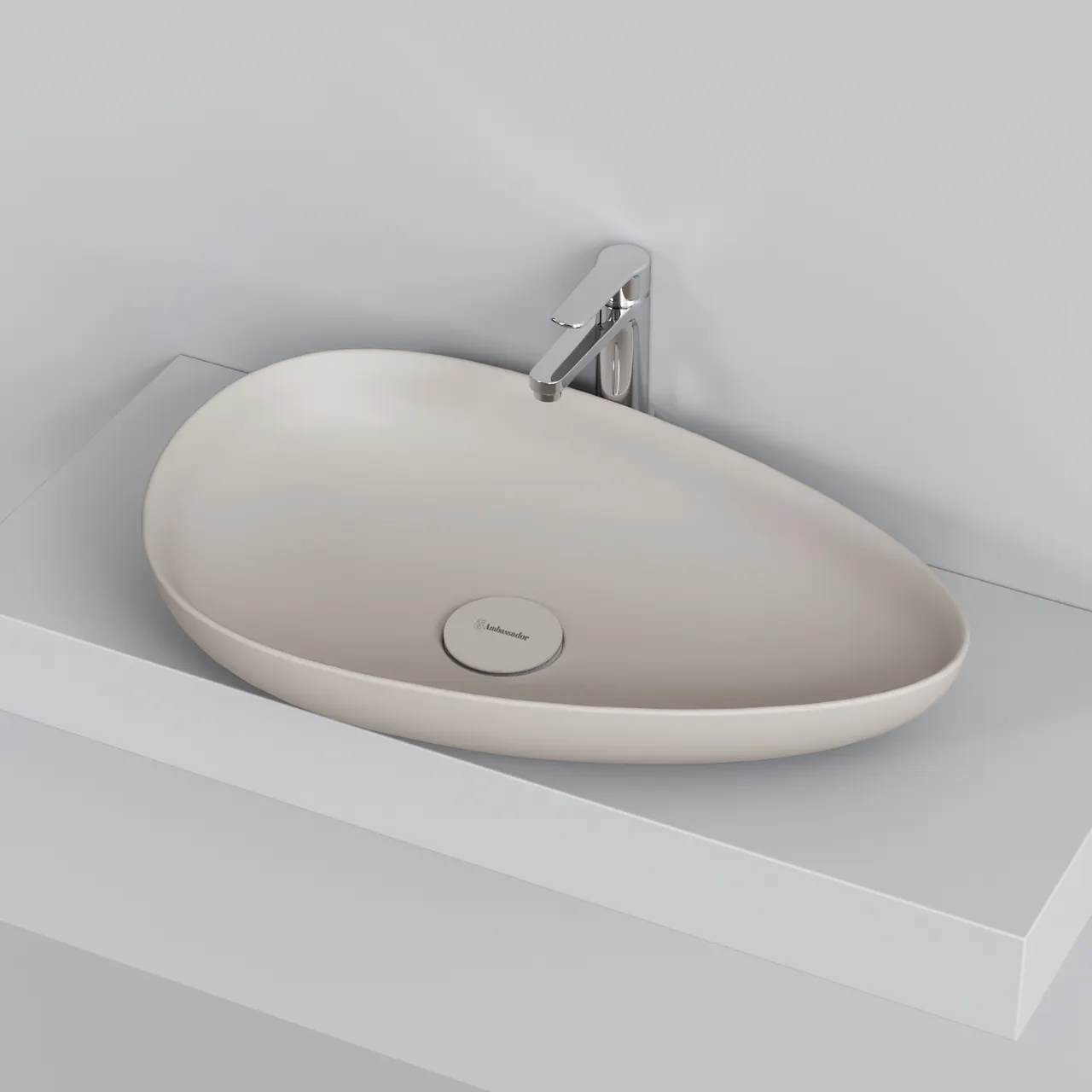 Товар: Раковина Ambassador Kingston 146T20401 (580*370*100) БЕЖЕВАЯ МАТОВАЯ - фото 6 Раковина Ambassador Kingston 146T20401 (580*370*100) БЕЖЕВАЯ МАТОВАЯ — фото 6, Раковины