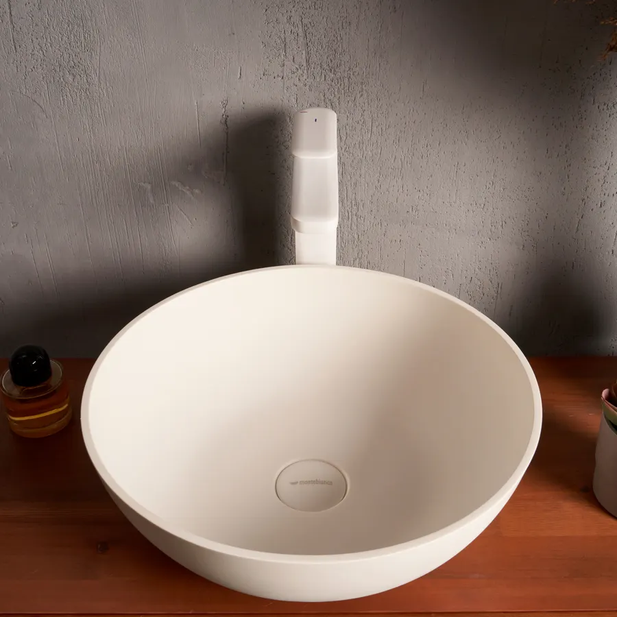Раковина Nemi 390 круглая, белый матовый, MonteBianco 20141 — фото 2, Раковины