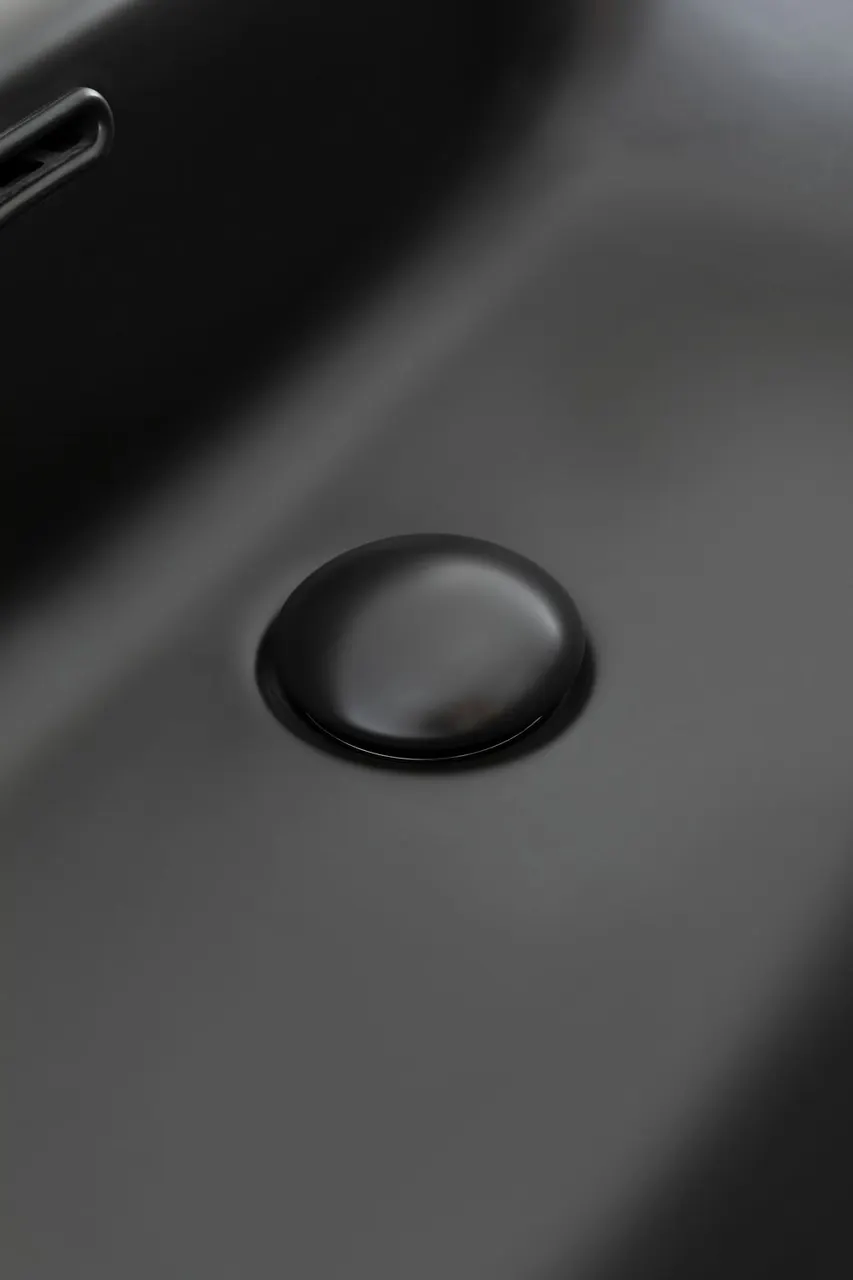 Товар: Донный клапан Aquanet черный матовый, с переливом 00333929 - фото 3 Донный клапан Aquanet черный матовый, с переливом 00333929 — фото 3, Донные клапаны