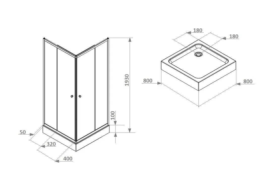 Товар: Уголок ZFQ81B душевой PARLY с поддоном (80х80х190) - фото 4 Уголок ZFQ81B душевой PARLY с поддоном (80х80х190) — фото 4, Душевые уголки