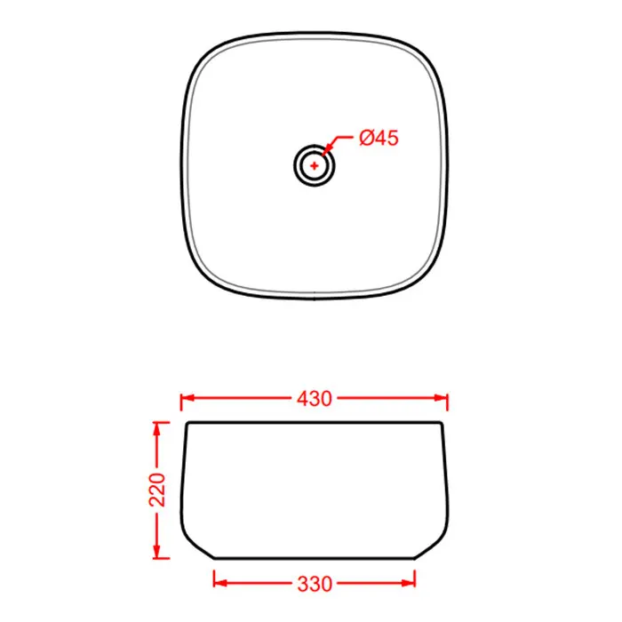 Раковина Artceram Cognac Quadro накладная без отверстий цвет черный COL006 03 00 — фото 1, Раковины накладные
