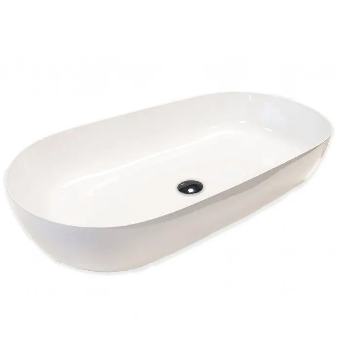 Раковина HATRIA HAPPY HOUR Y8AL01 накладная без отверстия без перелива цвет белый — фото 1, Раковины