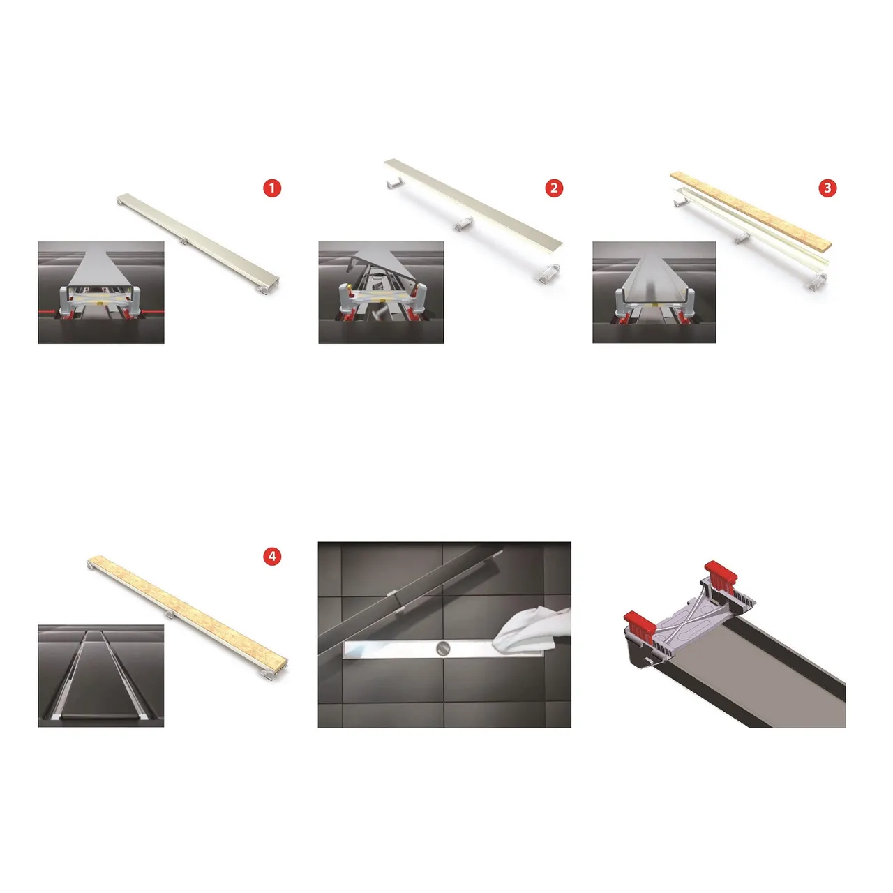 Товар: Желоб BERGES водосток напольный С1 Norma 700 нержавеющая сталь, матовый черный, S-сифон D50 боковой 095138 - фото 5 Желоб BERGES водосток напольный С1 Norma 700 нержавеющая сталь, матовый черный, S-сифон D50 боковой 095138 — фото 5, Душевые лотки