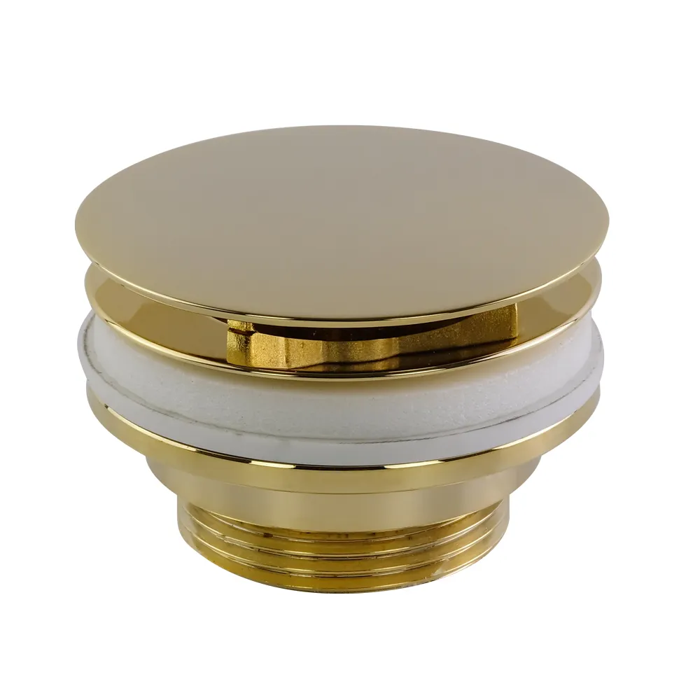 Товар: RICAMBI Слив для раковины, d-63 mm 1"1/4 без перелива с декоративной крышкой, золото 31966 - фото 1 RICAMBI Слив для раковины, d-63 mm 1"1/4 без перелива с декоративной крышкой, золото 31966 — фото 1, Сливы-переливы