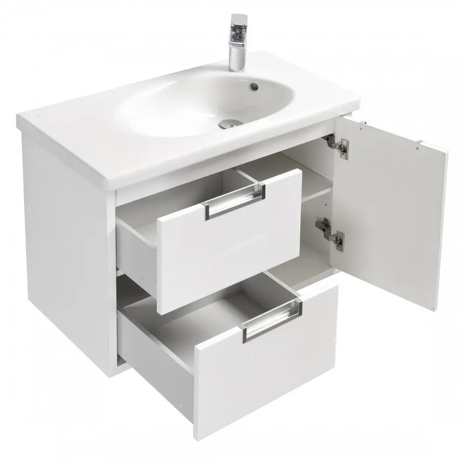 ETNA Тумба под раковину ETNA 80, белый глянец, ROCA 7857301806 — фото 2, Тумбы под раковину