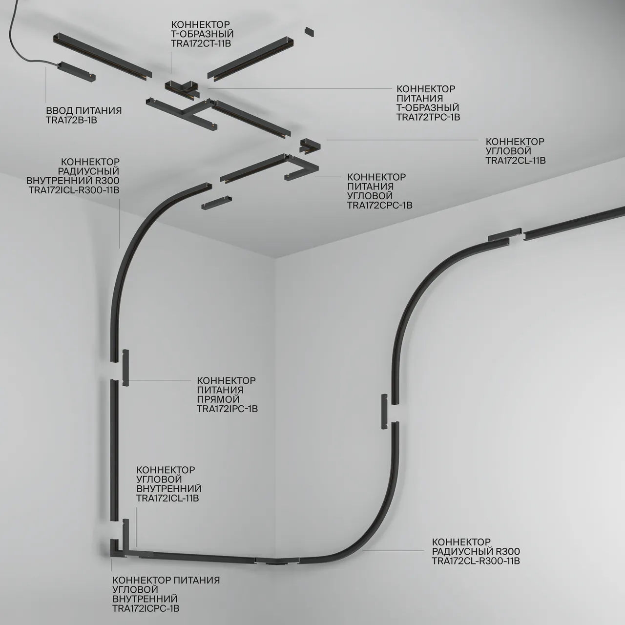 Шинопровод накладной Technical TRX172-112B — фото 2, Шинопроводы