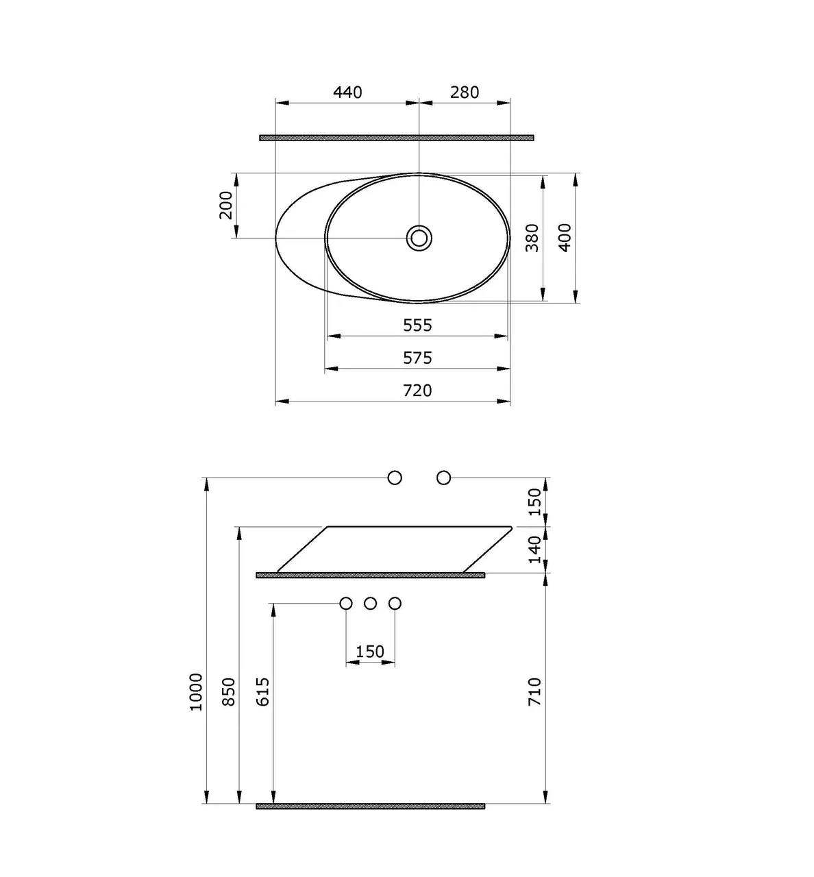 Товар: Раковина Ambassador Ritz 236T20002 (720*400*140) БЕЛАЯ - фото 3 Раковина Ambassador Ritz 236T20002 (720*400*140) БЕЛАЯ — фото 3, Раковины