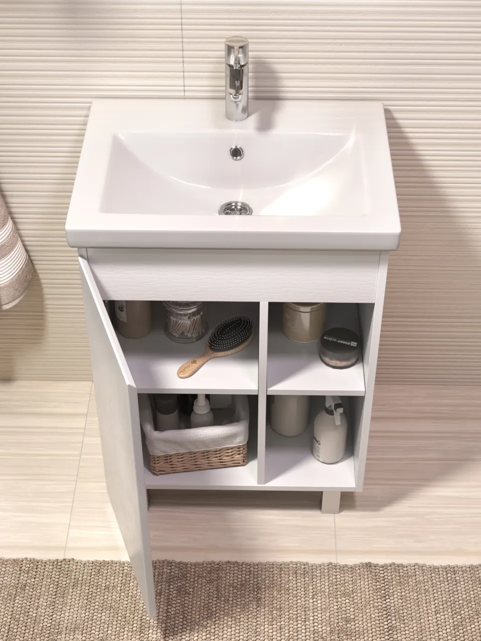 Товар: Тумба под раковину VIGO Milos 60 (Como) 316 белый - фото 3 Тумба под раковину VIGO Milos 60 (Como) 316 белый — фото 3, Тумбы под раковину