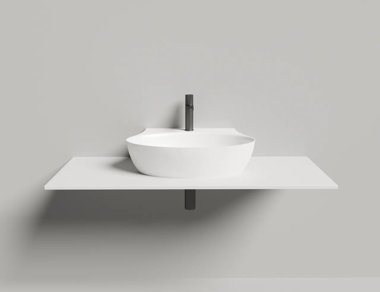 Раковина накладная ALDA WALL 01 140321M — фото 5, Раковины