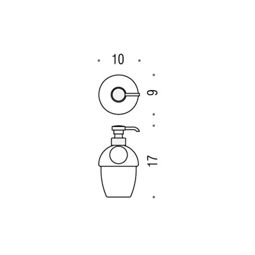 Товар: Дозатор COLOMBO DESIGN MELO B9305 настольный цвет хром - фото 2 Дозатор COLOMBO DESIGN MELO B9305 настольный цвет хром — фото 2, Дозаторы