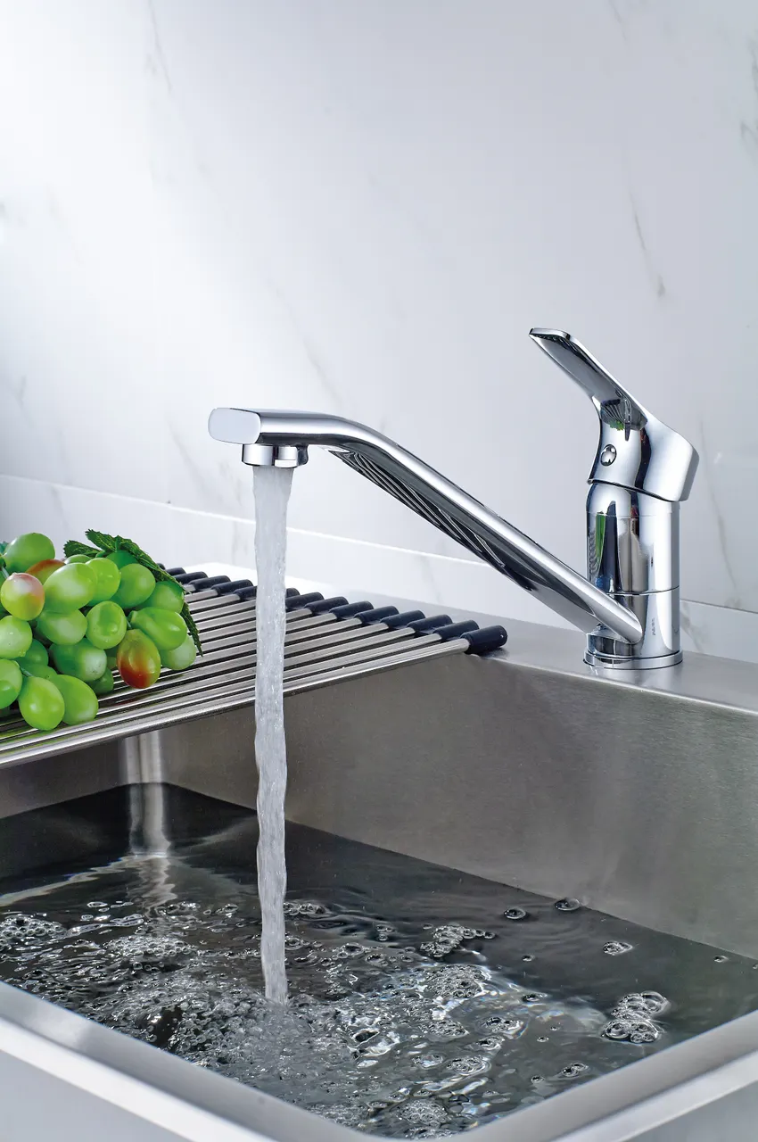 RS29 Смеситель для кухни, пов.излив 238мм, р/ОД, хром, ROS, RS29-21 — фото 1, Смесители для кухни