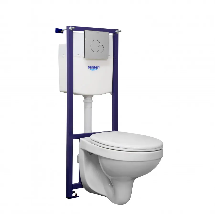 Товар: Пэк Альфа комфорт (подвес. унитаз с сиденьем полипр. SC, инсталляция, панель хром. глянец) SANTERI 138164S0000B0 - фото 6 Пэк Альфа комфорт (подвес. унитаз с сиденьем полипр. SC, инсталляция, панель хром. глянец) SANTERI 138164S0000B0 — фото 6, Инсталляции