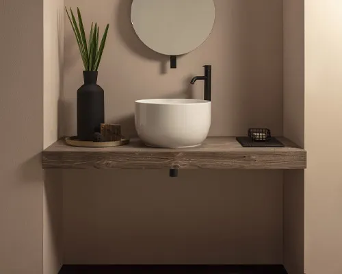 Товар: Раковина GLOBO T-EDGE на столешницу без отверстий цвет белый TE038BI - фото 2 Раковина GLOBO T-EDGE на столешницу без отверстий цвет белый TE038BI — фото 2, Раковины