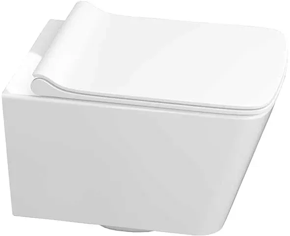 Товар: Унитаз подвесной КЕРАМИН ТОБАГО R МЛ Slim Soft Close безободковый, сиденье дюропласт с микролифтом CDB00027033 (4810531143567) - фото 2 Унитаз подвесной КЕРАМИН ТОБАГО R МЛ Slim Soft Close безободковый, сиденье дюропласт с микролифтом CDB00027033 (4810531143567) — фото 2, Подвесные унитазы