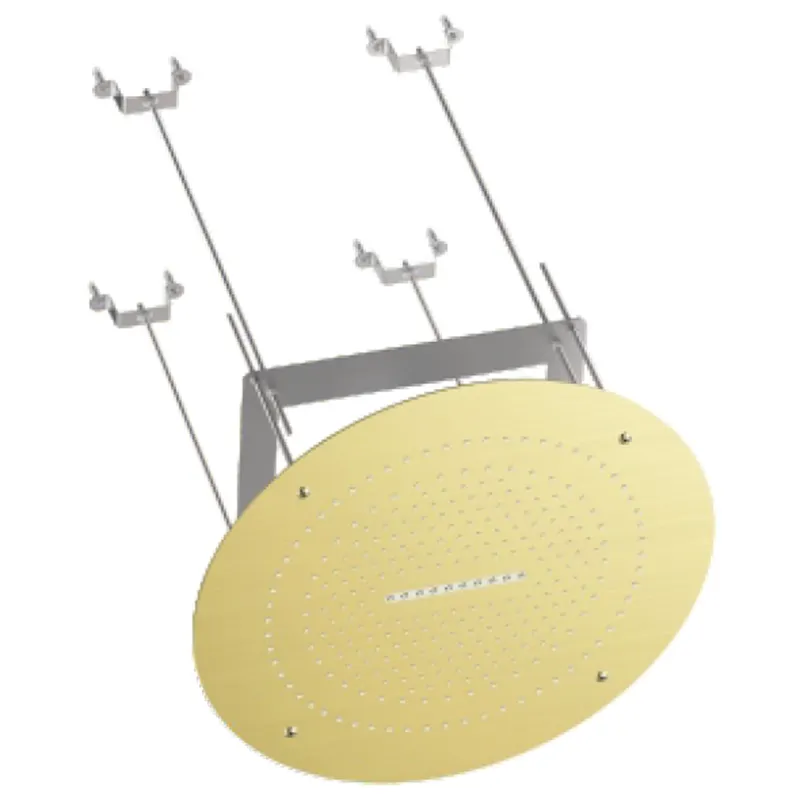 Товар: Верхний душ потолочный Raglo R452.04.03, золотой сатин - фото 1 Верхний душ потолочный Raglo R452.04.03, золотой сатин — фото 1, Верхние души