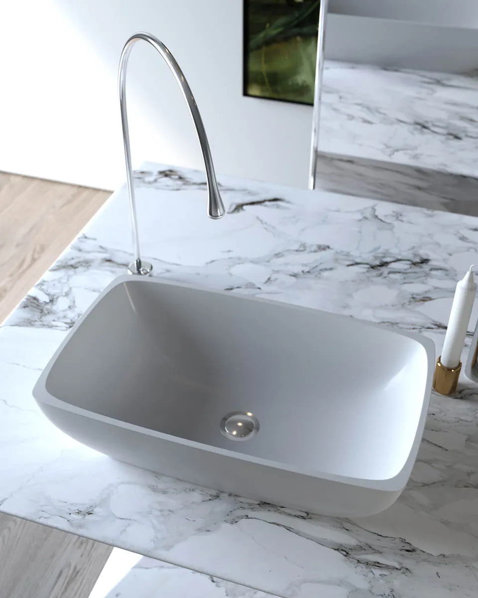 Раковина TITAN Soft Rock Color 59 Х 36 RAL* 1.02.010.11.3 — фото 1, Раковины