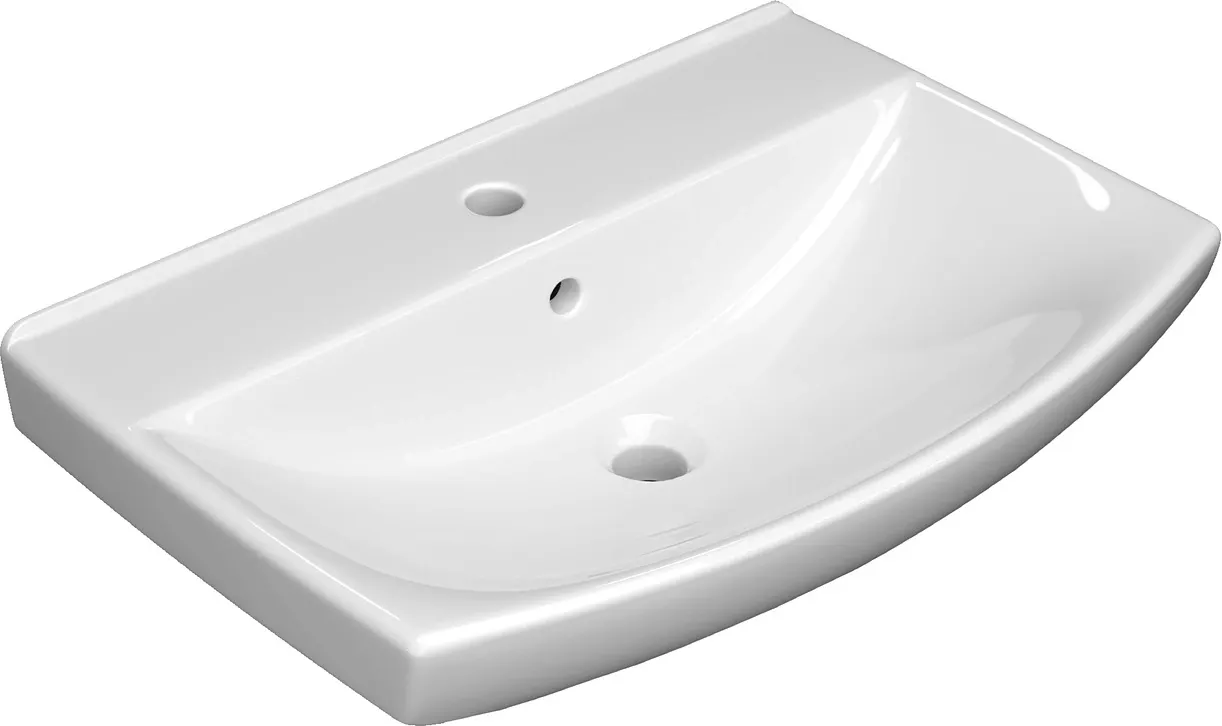 Товар: Раковина КЕРАМИН КЛЕРМОНТ 60 белый глянец CDB00029854 (4810531147244) - фото 4 Раковина КЕРАМИН КЛЕРМОНТ 60 белый глянец CDB00029854 (4810531147244) — фото 4, Раковины