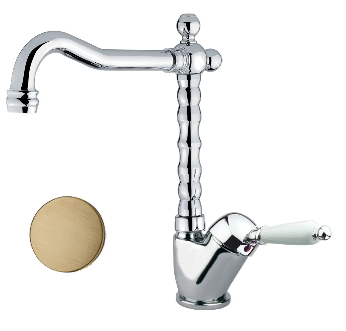 Товар: Смеситель для раковины Fiore IMPERIAL 83ZZ2245, бронза - фото 1 Смеситель для раковины Fiore IMPERIAL 83ZZ2245, бронза — фото 1, Смесители для раковины