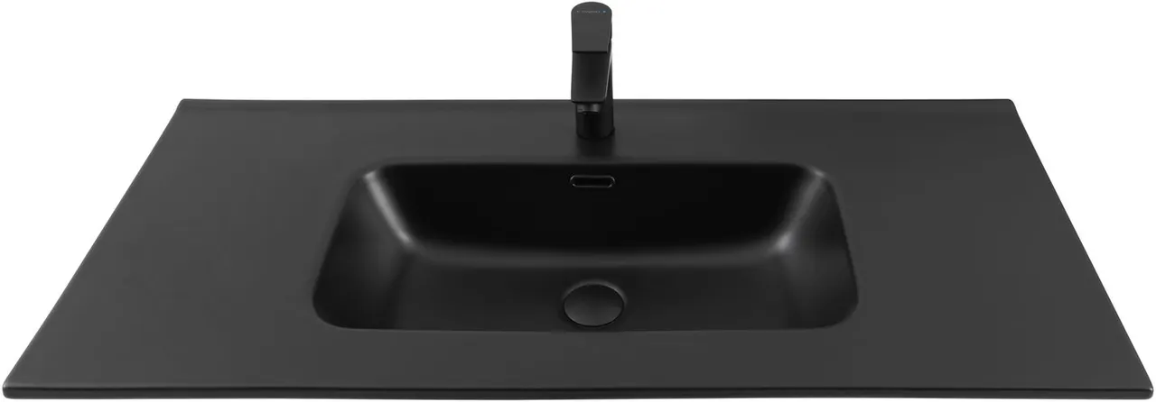 Товар: Раковина Aquanet Flat 100 черная матовая 00329257 - фото 3 Раковина Aquanet Flat 100 черная матовая 00329257 — фото 3, Раковины