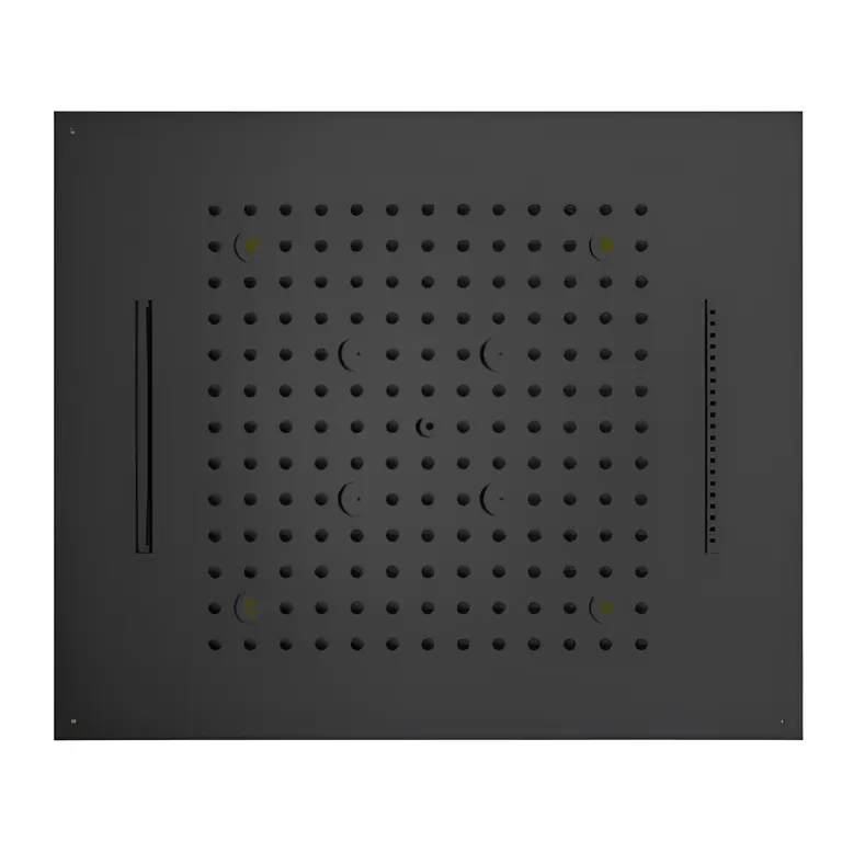 Товар: Верхний душ Bossini Dream/4 H38908.073 570х470 мм потолочный Easy Clean 4 режима: дождь, каскад, водопад, туман с хромотерапией цвет чёрный матовый - фото 2 Верхний душ Bossini Dream/4 H38908.073 570х470 мм потолочный Easy Clean 4 режима: дождь, каскад, водопад, туман с хромотерапией цвет чёрный матовый — фото 2, Верхние души