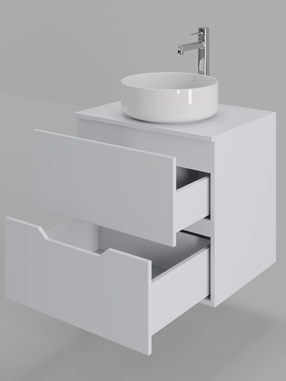 Товар: Orange Line Li-60TuwMDF+B09-360W тумба с раковиной подвесная 60 см, белый Li-60TuwMDF+B09-360W - фото 3 Orange Line Li-60TuwMDF+B09-360W тумба с раковиной подвесная 60 см, белый Li-60TuwMDF+B09-360W — фото 3, Тумбы с раковиной