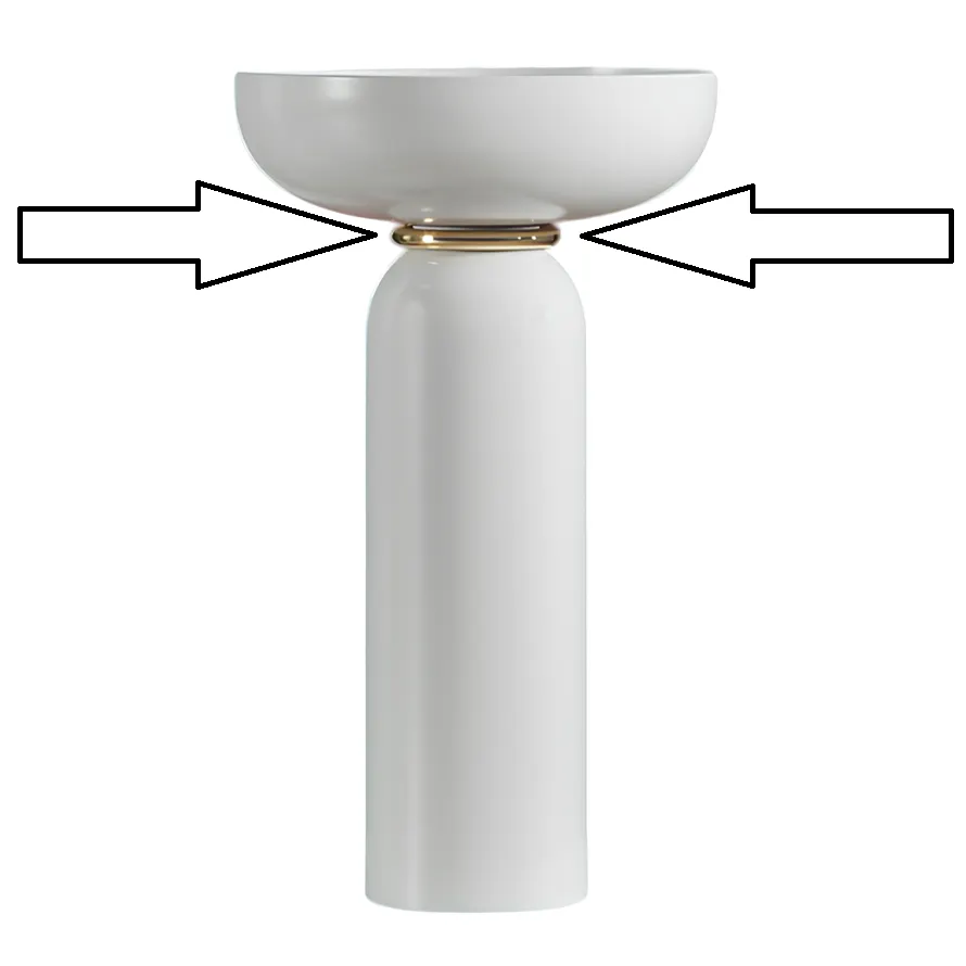 Кольцо для пьедестала Artceram Jolie цвет золото ACA073 53 — фото 5, Раковины