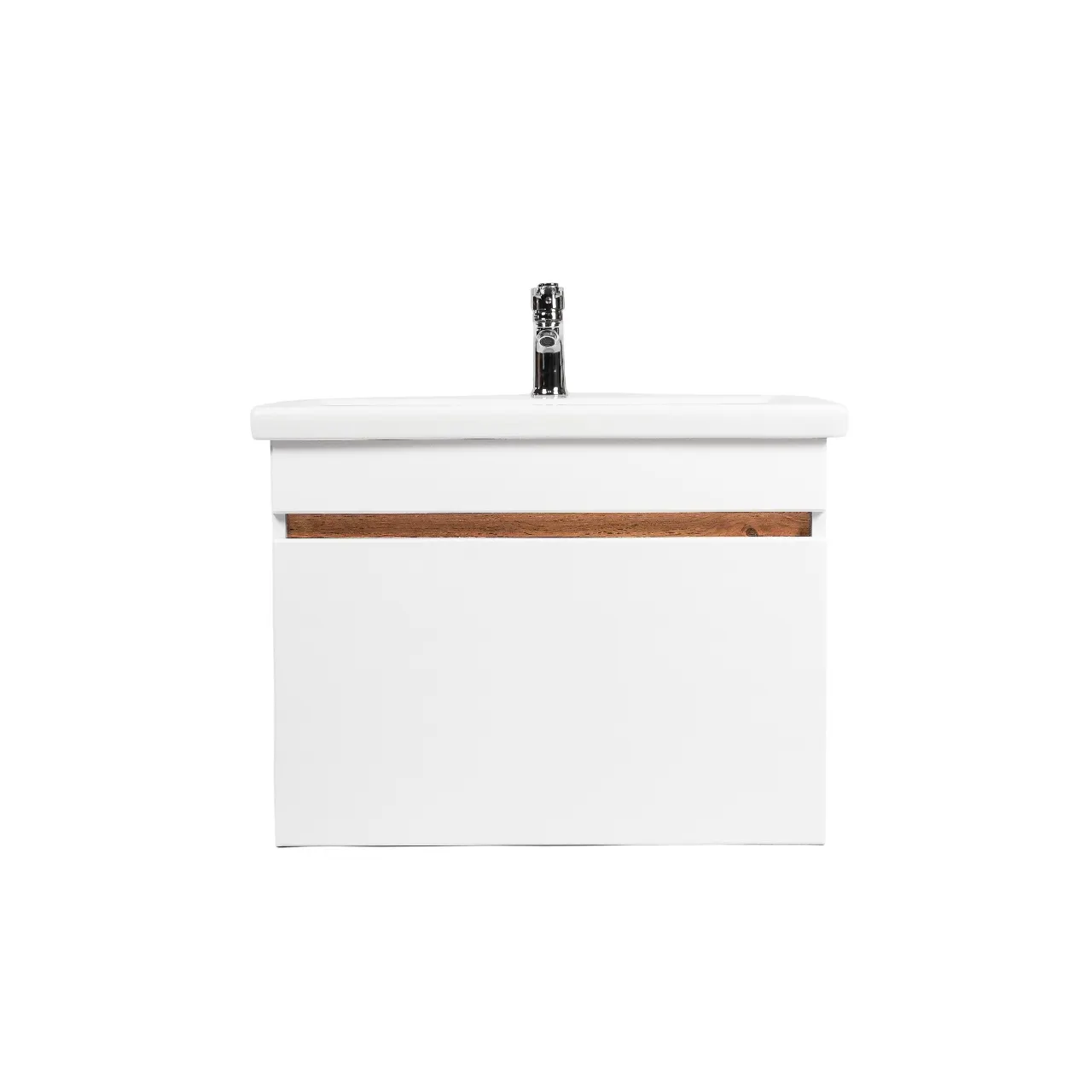 Тумба под раковину VIANT МАЛЬТА 80 подвесная белый/дуб вотан (VMAL80CO-T1YP) — фото 3, Тумбы под раковину