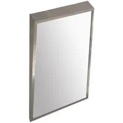 Товар: Наклонное зеркало без регулировки Нержавеющая сталь 08053.S - фото 1 Наклонное зеркало без регулировки Нержавеющая сталь 08053.S — фото 1, Зеркала в ванную комнату