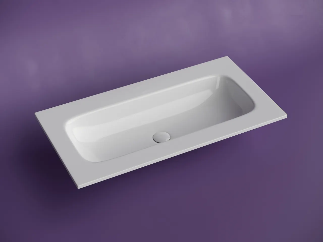 Раковина накладная мебельная CERAMICANOVA Grace прямоугольная 910x457x137 без отверстия под смеситель цвет белый CN7019Wx — фото 3, Раковины накладные