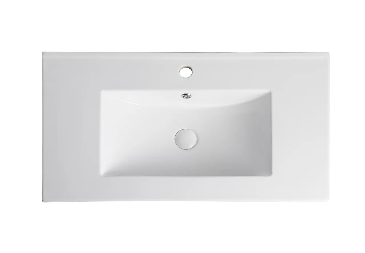 Раковина Orange B03-800w встраиваемая, белый — фото 3, Раковины встраиваемые сверху