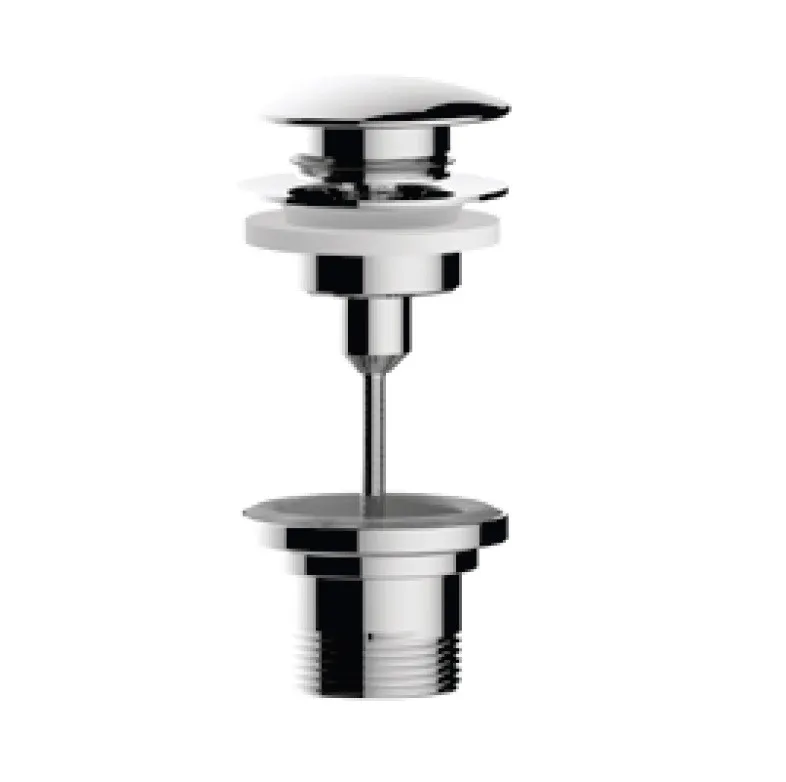 Товар: Донный клапан Bossini Teo Z00700.030 Click-Clack для раковин с переливом и без перелива 1” 1⁄4 цвет хром - фото 2 Донный клапан Bossini Teo Z00700.030 Click-Clack для раковин с переливом и без перелива 1” 1⁄4 цвет хром — фото 2, Донные клапаны