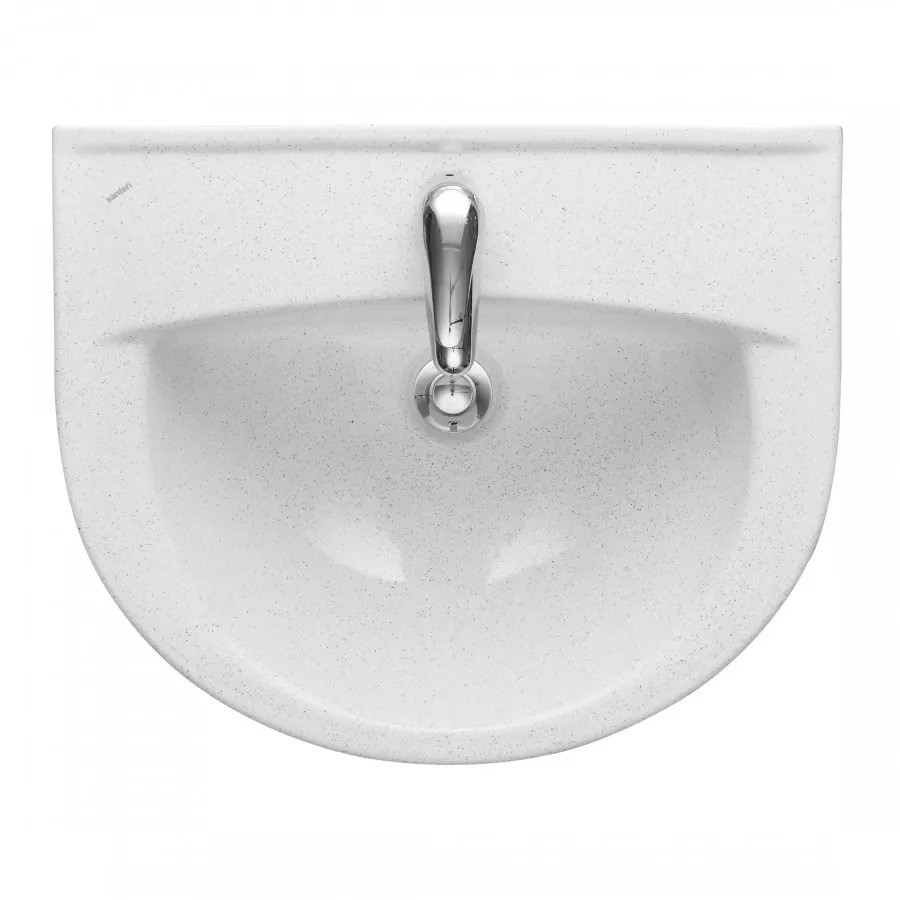 Товар: Умывальник "Воротынский" 56 см. с отв., переливом, крап на белом SANTERI 131116S0111B0 - фото 1 Умывальник "Воротынский" 56 см. с отв., переливом, крап на белом SANTERI 131116S0111B0 — фото 1, Раковины