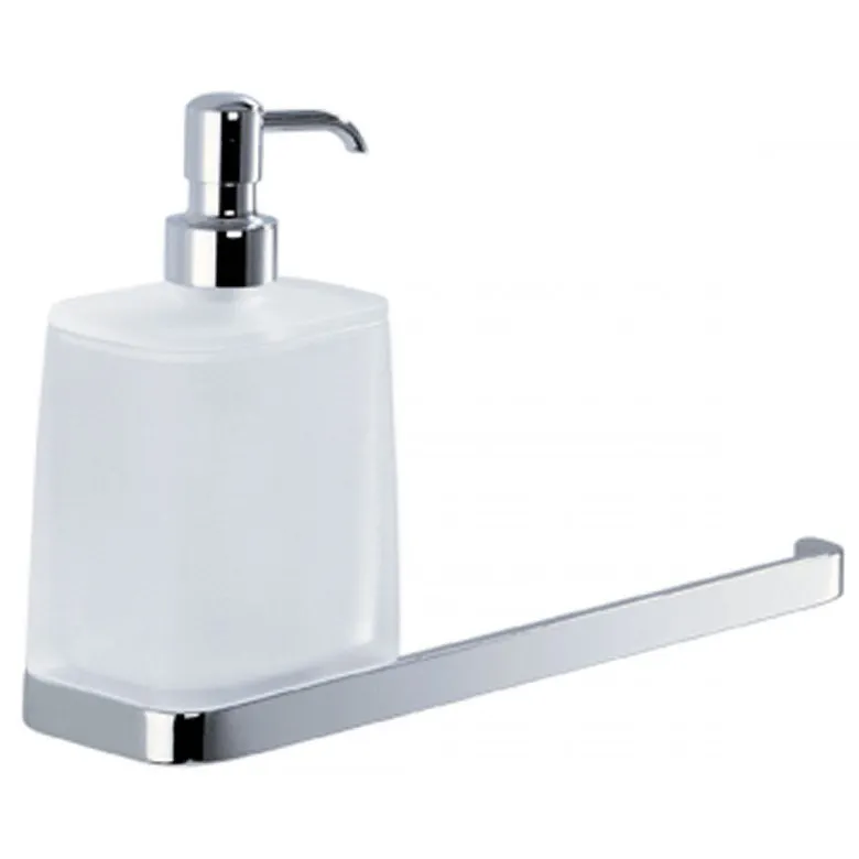 Полотенцедержатель с дозатором COLOMBO DESIGN TIME W4274 настенный цвет хром — фото 1, Дозаторы