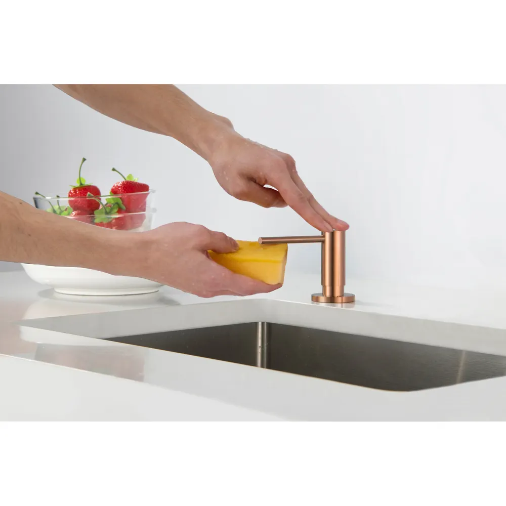 Дозатор встраиваемый Timo Saona 13139/19 розовое золото — фото 2, Дозаторы