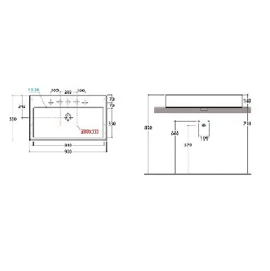 Товар: Раковина GLOBO STONE подвесная или накладная с пятью намеченными отверстиями цвет белый SCQ91BI - фото 3 Раковина GLOBO STONE подвесная или накладная с пятью намеченными отверстиями цвет белый SCQ91BI — фото 3, Раковины