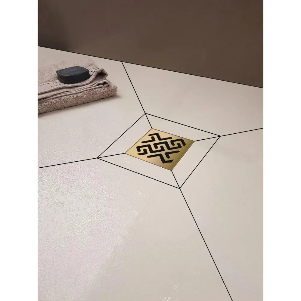 Товар: Трап BERGES водосток PLATZ Antik 150х150, бронза, S-сифон D50 H60 боковой 094161 - фото 6 Трап BERGES водосток PLATZ Antik 150х150, бронза, S-сифон D50 H60 боковой 094161 — фото 6, Трапы для душа