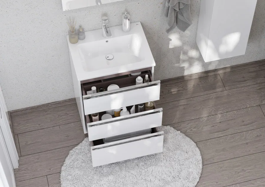 GAP Мебельная раковина 60, белая, ROCA 73279A8000 — фото 4, Раковины